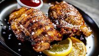 Roast chicken thighs