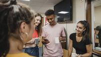 Teenagers Relaxing at Youth Club
