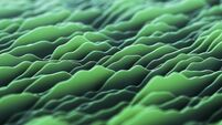 Abstract colorful wavy digital landscape