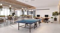 Modern open plan office space interior