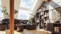 Modern loft apartment living room