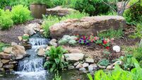 Hardscape with Waterfall
