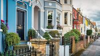 Oxford England UK Colorful Townhouses