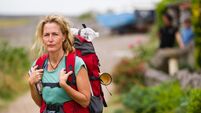 UK. Gillian Anderson in (C)Black Bear film: The Salt Path (2024).
Plot: A couple lose their home and later discover the husband