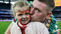 Finn Russell with his daughter Charlie 26/7/2025