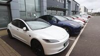 Tesla dealership damage